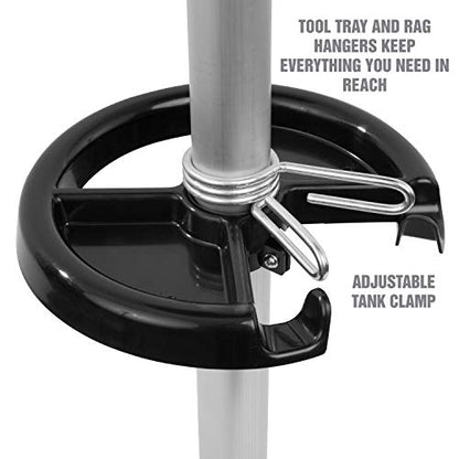 OEMTOOLS 18 Gallon Oil Drain Container, Upright Adjustable Oil Drain Tank - style: 18 gallon