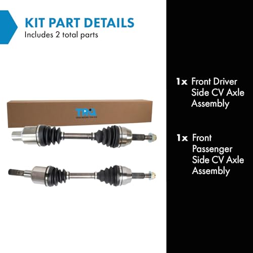 TRQ Front Driver and Passenger Side CV Axle Assembly Set 2 Piece - style: CSA64163