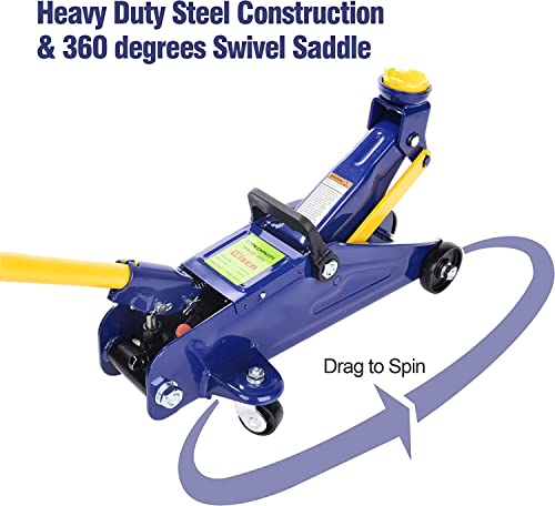 AAIN 2 Ton Floor Jack, 4000 lb Hydraulic Trolley Jack, 5.1"-13" Lift Range - style: 2 Ton Floor Jack