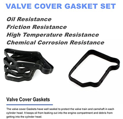 AUCERAMIC Valve Cover Gasket Set 2710161221 Fit for 2010-2016 Mercedes Benz