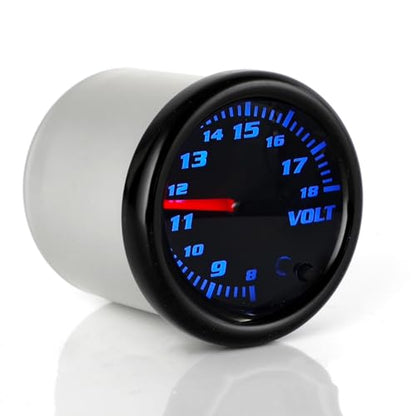 Tinted 7 Color Volt Voltmeter Gauge kit 8-18V 2-1/16"(52mm)