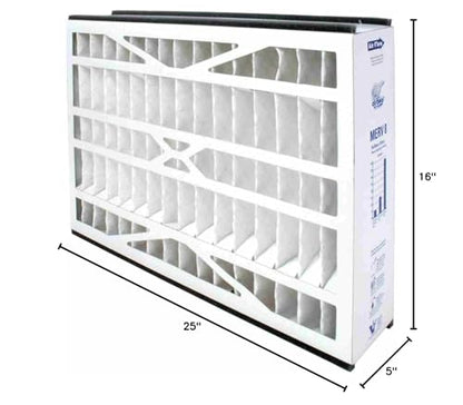 Trion 255649-105 Air Bear MERV 8 High-Performance Pleated Air Purifier Furnace Filter, Cleaner Purification Systems, 16 by 25 by 5 Inches (3 Pack)