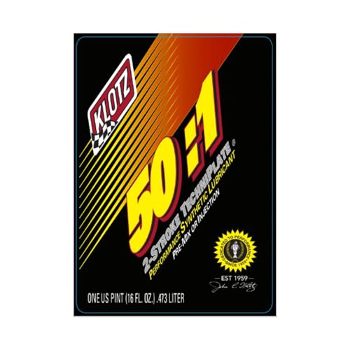 Klotz 50:1 TechniPlate 2-Cycle Full Synthetic Premix/Injector Engine Lubricant – 4 Pints Kit, KL-305