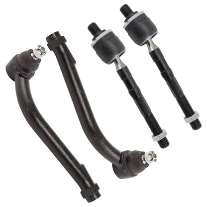 TRQ Inner and Outer Tie Rod Set 4 Piece - style: PSA29032