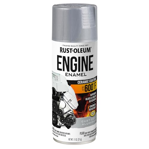 Rust-Oleum Automotive Engine Enamel Spray Paint, Aluminum - color: Cast Coat Aluminum, size: 11 Ounce (Pack of 1)