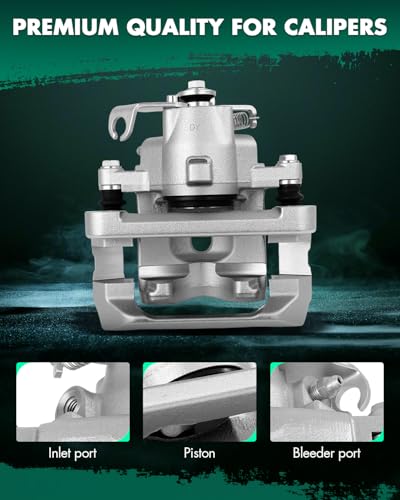 SCITOO Rear Left & Right Disc Brake Calipers With Bracket 18B4909 18B4908 - size: Rear[18B4909 & 18B4908]