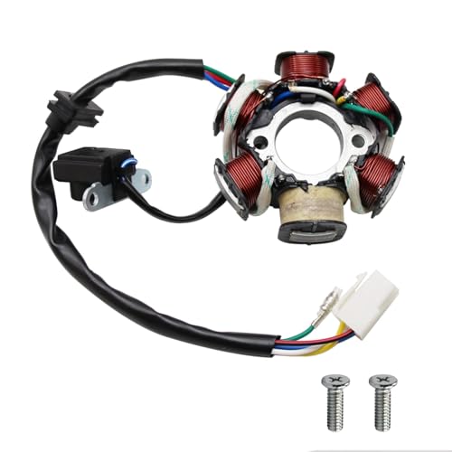 PRO BAT ATV Quad Go Kart Magneto Stator 6 Coils 5 Wires - size: ATV Magneto Stator with Female Plug