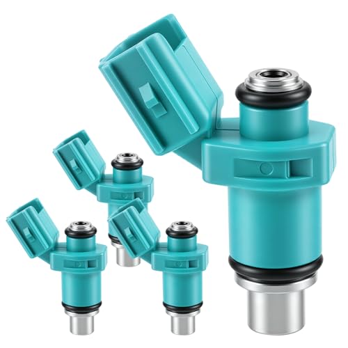 6C5-13761-00-00 Fuel Injectors Set of 4 Compatible with Yamaha 2005-2009 - color: F-6C5-13761-00-00
