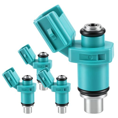 6C5-13761-00-00 Fuel Injectors Set of 4 Compatible with Yamaha 2005-2009 - color: F-6C5-13761-00-00