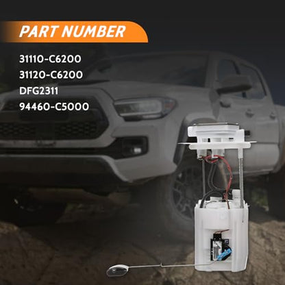31110-C6200 Fuel Pump Assembly, Fit for 2016-2020 Sorento 2.0L 2.4L 3.3L