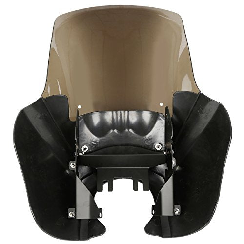 TCMT Headlight Fairing Cover with 15'' Smoke Windshield Fits For Harley Dyna FXDXT T-Sport (Matte Black+Smoke) - color: Matte Black(Smoke Shield)