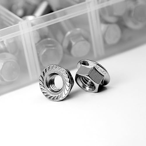 56PCS M8 Stainless Steel 304 Flanged Hex Head Bolts and Nuts kit 20mm 30mm 40mm 50mm - color: 56PCS M8 Bolts and Nuts Kit