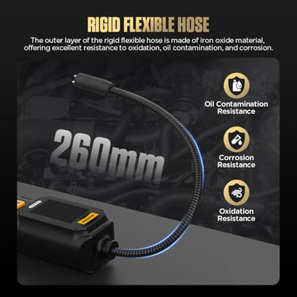 Brake Fluid Tester, Professional Automotive Brake Fluid Water Content Detector with 1.8" HD Backlit Display, Compatible with DOT3/DOT4/DOT5/DOT5.1/ENV4/ENV6