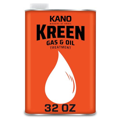 Kroil Kreen Gas & Oil Treatment - Engine Cleaner Additive - Improves Compression, Reduces Oil Use & Removes Carbon Deposits - For Gas & Diesel - Can - 1 qt - 1 Pack (KR161)