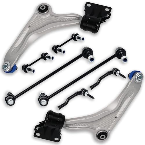 8Pcs K623000 K623001 K80252 K750744 ES801110 ES801109 Front Lower Control Arm Sway Bar End Link Outer Tie Rod Fit for Ford 2013 2014 2015 2016 2017-2020 Fusion, for Lincoln 2013-2020 MKX - size: 8Pcs front control arm suspension kit
