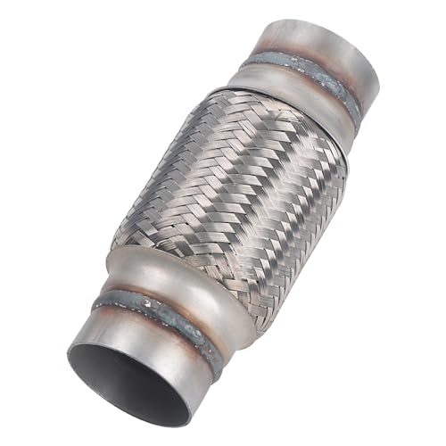 Exhaust Flex Pipe, 2.5''x 6''Stainless Steel Heavy Duty Exhaust Flex Pipe, Double Braid Exhaust Flex Tube, Overall Length 8'' - size: 2.5''x6''x8'', style: 1 PC
