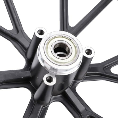 Sorandy 2.50 10 Dirt Bike 10 Inch Wheel Hub, Widened Aluminum Alloy Rim, Enhanced Traction Design Replacement for Mini Pocket Bike Electric 49-50ml Dirt Bike (Rear Wheel)