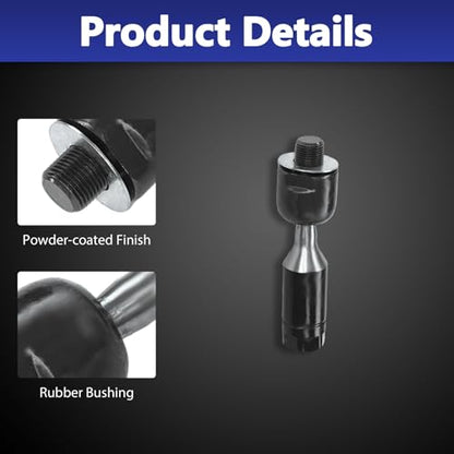 6Pcs Front Steering Inner Outer Tie Rod Ends Boots Bellow Kit