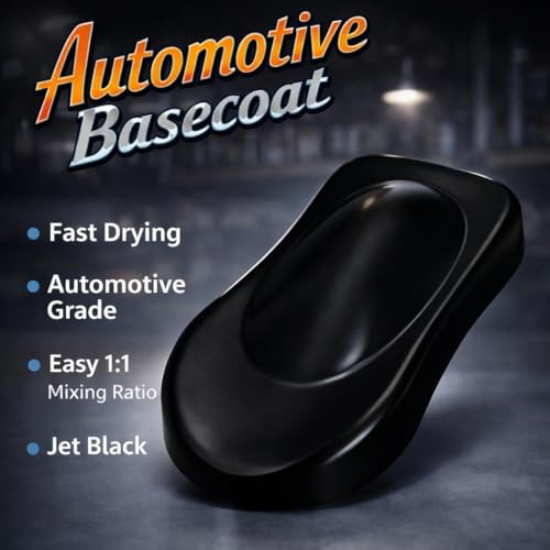 LiME LiNE Automotive Basecoat + Reducer Combo Kit - Mix 1:1 - Makes 1 Quart Sprayable - Clearcoat Required (Coarse Silver Basecoat + Reducer) - color: Coarse Silver