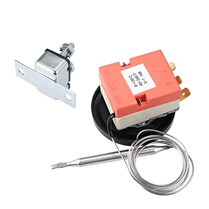 X AUTOHAUX 12V Electric Radiator Fan Thermostat Controller Kit