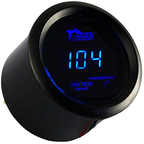 ESUPPORT Car 2" 52mm Digital Water Temp Gauge Temperature Meter Fahrenheit - color: Water Temp F Gauge