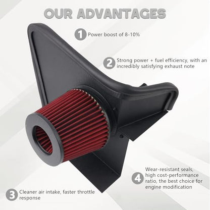 Cold Air Intake for 2012-2015 Audi B8.5 A4/A5 1.8T/2.0T EA888 - size: 13-15 Audi A4/A5 B8 1.8/2.0