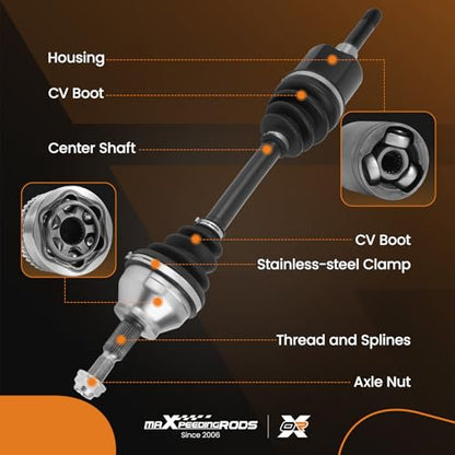 maXpeedingrods Front Left CV Axle Shaft Assembly for Ford Escape - size: Front Driver Side