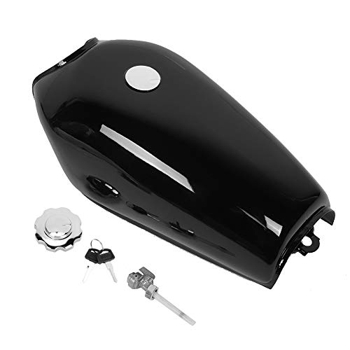 Motorcycles Fuel ,Universal Bright Black Retro Fuel Gas with Cover Switch Compatible for CG125, LIANGLIDE7SOXD9YZNA