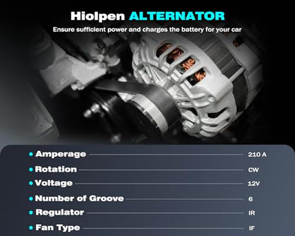 Alternator Compatible with 2013-2018 for BMW 320i 320i xDrive 2012-2016