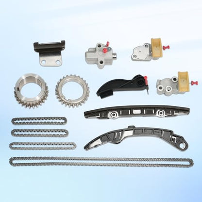 130286KA0A Engine Timing Chain Kit Compatible with Nissan Pathfinder Infiniti QX60 2017-2024 3.5L V6 VQ35DD, Replace 130286KA1B 130706KA1B 130706KA1C 130856KA0A 13091JA10A 130706KA0A 130856KA1B - size: 130286KA0A