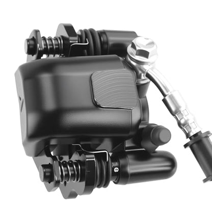 PRO BAT Mini ATV Hydraulic Brake Kit with Master Cylinder Caliper - color: Silver&Black