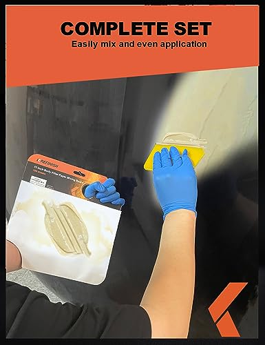 KREFINISH Body Filler Mixing Board Disposable Paper Mixing Board Sheets, Superior Mixing Pad for Contamination Free Body Filler Mixing, 100Pcs Solvent Resistant Tear-Off Quick-Mixing Papers - size: 11inch