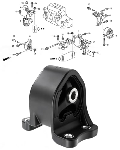 Rear Engine Motor Mount for Honda CRV EX LX 2002-2006,Element DX EXLX 2.4L - style: Set of 1 for Honda Element 2002-2006