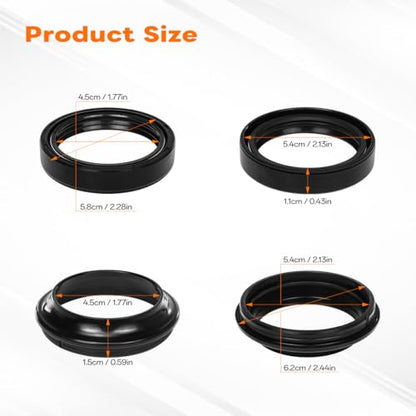56-129 2PCS Fork Oil Seal & 2 PCS Dust Seal Kit for Kawasaki/Yamaha
