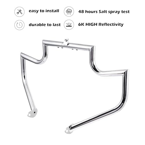Kinglemc Crash Bar Engine Guard for Harley Davidson Touring(Chrome-B) - color: Chrome-B
