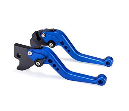 Hopider Short Brake Clutch Levers Compatible with YFM 700 Raptor 2000-2006 - color: Blue