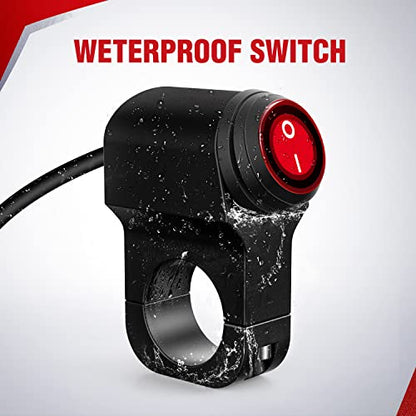 Nilight 7/8" Motorcycle Handlebar Switch Toggle Waterproof Button - color: Motorcycle Handlebar Switch