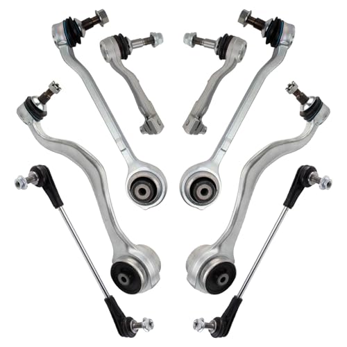 TRQ Front Steering & Suspension Kit Control Arm with Ball Joint Sway Bar - style: PSA37341