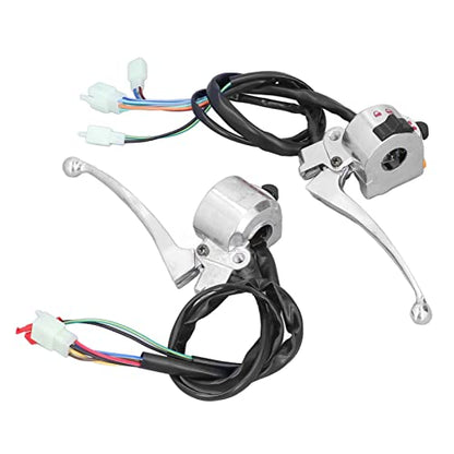 Motorcycle Handlebar Switch, Motorcycle Turn Signal Switch, 22mm Drum Brake Handle Bar Switch Motorcycle Multi-Function Handlebar Switch Button for Chinese Scooter