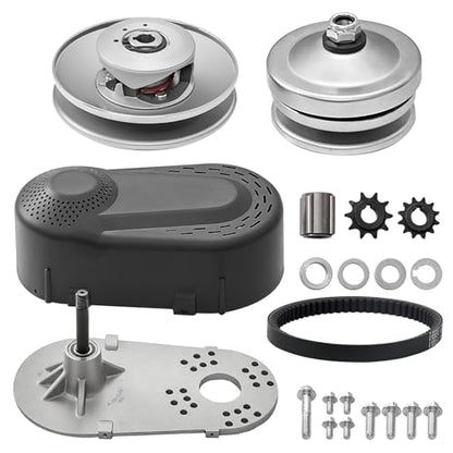 VEVOR Torque Converter 30 Series Mini Bike Go Kart Clutch 212CC 10T #40 41 Chain and 12T #35 Replacement Set TAV2 30-75 218353A Manco CVT Clutch Small Engine Drive Belt - size: 3/4" 10T #40/41 and 12T #