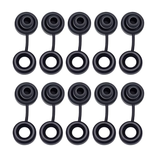 Exhaust Hanger Grommets,10Pcs,Black,1-1/8″ Dia,7/8″ Thick