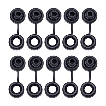 Exhaust Hanger Grommets,10Pcs,Black,1-1/8″ Dia,7/8″ Thick