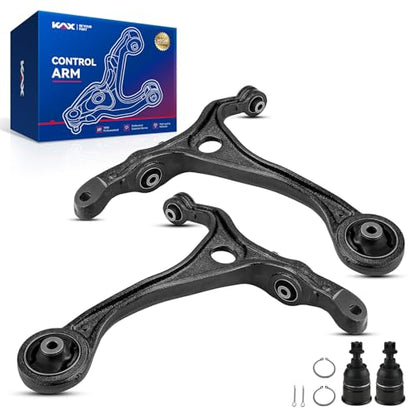 KAX Front Lower Control Arm with Ball Joint for 𝐇𝐨𝐧𝐝𝐚 𝐀𝐜𝐜𝐨𝐫𝐝 2003-2007 4pcs, for Acura TSX 2004-2008, 2 Lower Control Arms, 2 Ball Joints, High-Strength Steel K640289 K640290 K80228 - size: Honda Accord 2003-2007
