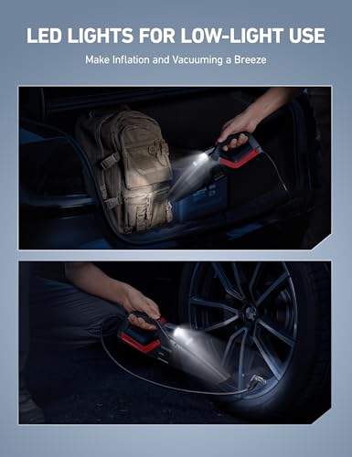 AstroAI 4-in-1 V3 12VDC 16.4FT High Power Handheld Car Vacuum&Tire Inflator