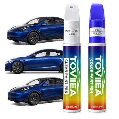 Deep Blue Metallic(PPSB) Touch Up Paint for tesla ModelY/3/X/S - color: (PPSB)Deep Blue Metallic for Model Y/3/X/S
