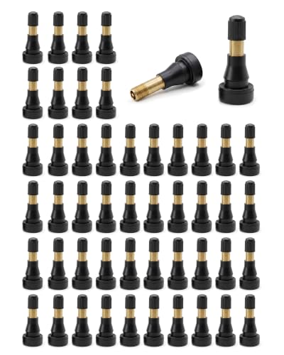 CKAuto TR600HP High Pressure Brass Rubber Snap-in Tire Valve Stem 50Pcs/Bag - size: 100