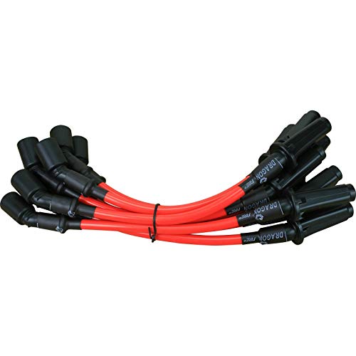 AIP Electronics Dragon Fire Race Series High Performance 10.2mm Ignition Spark Plug Wire Set Compatible with 1999-2007 Chevy and GMC LS1 VORTEC 4.8L 5.3L 6.0L OEM Fit PWGMV-DF