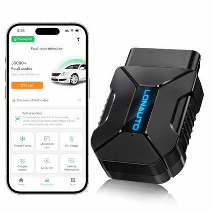 OBD2 Scanner Bluetooth Wireless Car Diagnostic Tool for iPhone & Android