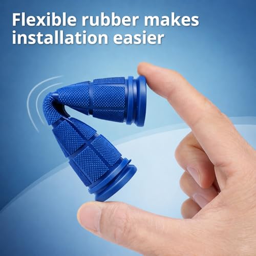 CHUNZEXI 4 PCS Rubber Bike Handlebar Grips - color: DarkBlue