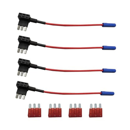4PCS Car 12V Micro 3 Fuse Tap Add-a-Circuit Adapter